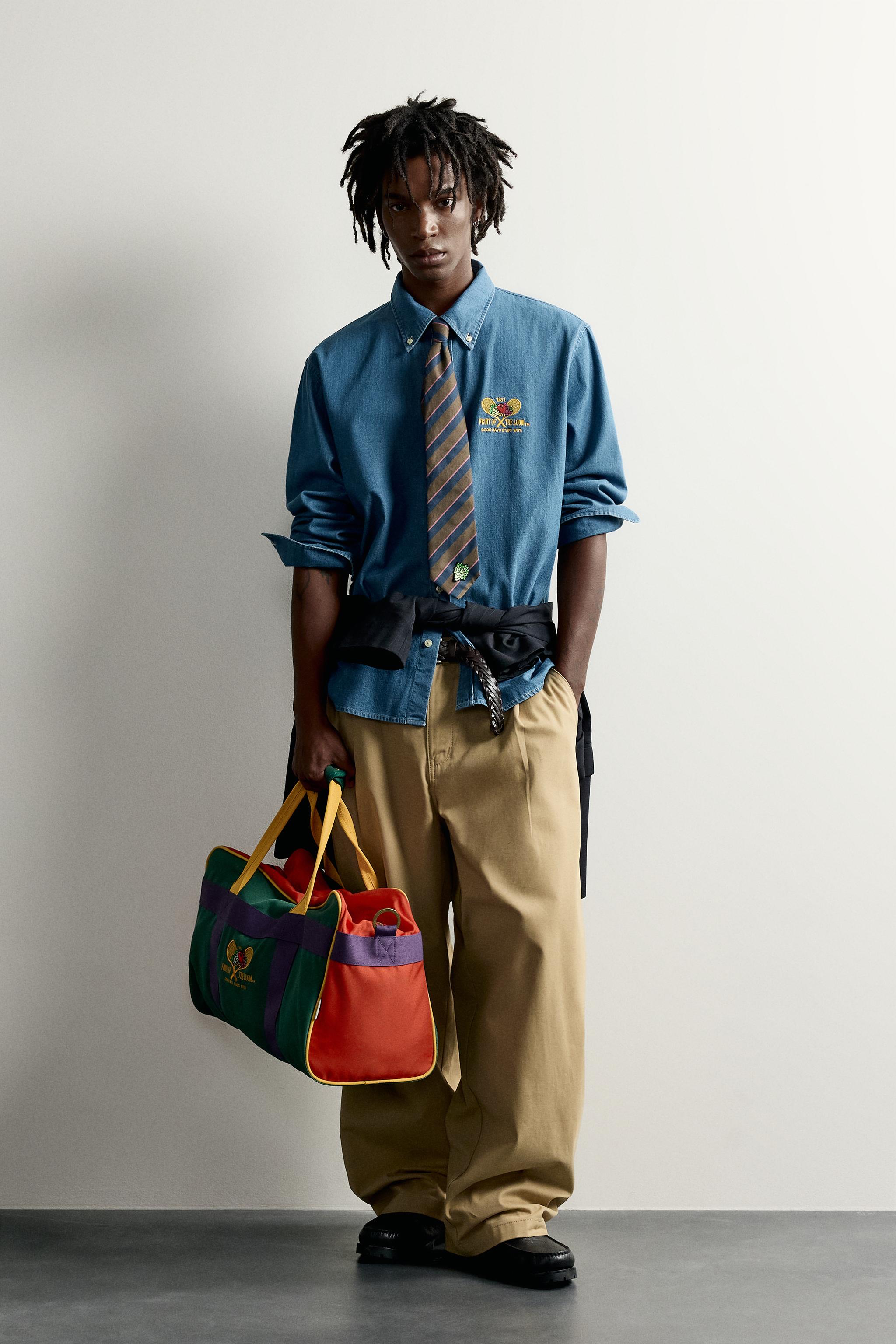 CHEMISE EN JEAN BRODÉE FRUIT OF THE LOOM™